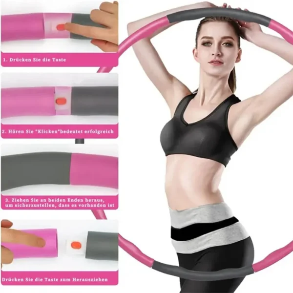 Removable Hula Circle Hoops for Adults Sport Slimming Fitness Equipment Training Ring Circle Adjustable Hoola Hoop for Women 4