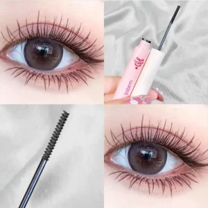 Ultra-fine Mascara Curl Thick Lengthening Eyelash Mascara Waterproof Non-smudge Brown Natural Curling Fine Brush Mascara Makeup 2