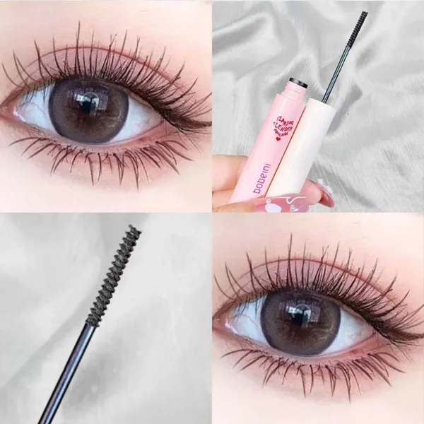 Ultra-fine Mascara Curl Thick Lengthening Eyelash Mascara Waterproof Non-smudge Brown Natural Curling Fine Brush Mascara Makeup 2