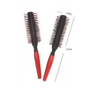 Professional Plastic Round Brush Quiff Roller Curly Hair Comb Hairstyle Massager Hairbrush Dressing Salon Barber Comb New Spiral 6
