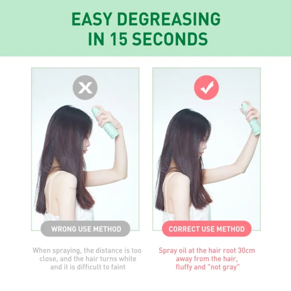 Fluffy Hair Spray Air-Feeling Oil Control No-Wash Quick-Drying Thickening Non-greasy Moisturizing Volumizing Styling Hair Spray 5