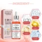5 In 1 Fade fine lines Firming Face Serum Moisturizing brightning Vitamin C Hyaluronic Acid Facial Serum Shrink Pores Skin Care 2
