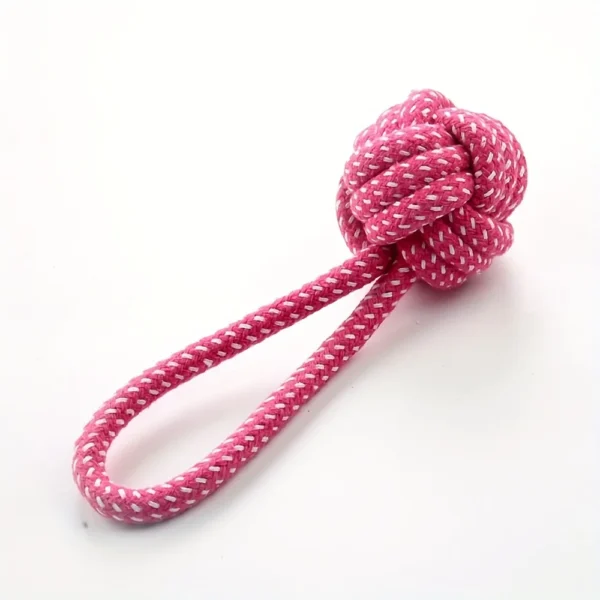 1pcs Random Color Interactive Cotton Rope Puppy Tug Toys Ball For Dogs Accessories Toothbrush Chew Durable Supply 5