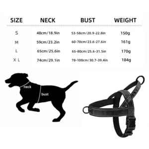 New Dog Tactical Chest Harness Nylon Material Medium and Large Dog A7 Pet Chest Harness Dog Leash 2