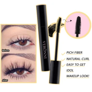 Color Mascara Eyelashes Lengthening Mascara 4D Silk Fiber Waterproof Curling Mascara Black Eyelashes Extension Make Up Cosmetics 3