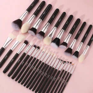 BEILI Black Makeup brushes set Professional Natural goat fiber hair brushes Foundation Powder Contour Eyeshadow make up brushes 2
