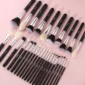 BEILI Black Makeup brushes set Professional Natural goat fiber hair brushes Foundation Powder Contour Eyeshadow make up brushes 2