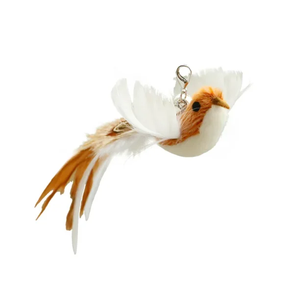 Handfree Bird/Feather Cat Wand with Bell Powerful Suction Cup Interactive Toys for Cats Kitten Hunting Exercise Pet Products 3