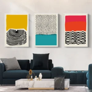 Wall Art Canvas Painting Home Decoration Modern Multicolored Abstract Geomotric Picture Prints Nordic Posters Modern Living Room 2