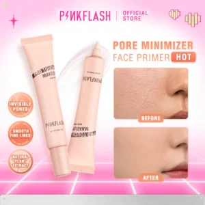 PINKFLASH Poreless Lightweight Makeup Primer Invisible Pore-Blurring Oil-Control High Coverage Face Concealer Cream Cosmetics