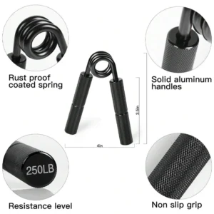 1PCS 50LB-350LB Metal Hand Gripper Strengthener Finger Exerciser Grip Strength Muscle Arms Trainer Recovery Wrist Gym Equipment 5