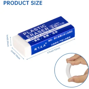 1-90Pcs 2B Pencil Erasers Soft Large PVC Rubber Eraser for School Office Kids Drawing Bulk Sketches Exam Correction Painting Art 2