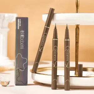 Slim eyeliner is waterproof, sweat-proof, long-lasting and non-smudged. Newbie brown eyeliner liquid pen 4