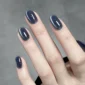 1-21pcs ZH Popular Blue Ink Cat's Eye Gel Nail Polish Spring Summer Fashionable Color Flash Glass Beads Cat's Eye Nail Salon 2