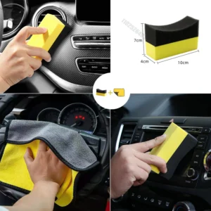 40/10/2Pcs Car Wheel Cleaning Sponge Tire Wash Wiper Water Suction Sponge Pad Wax Polishing Tyre Brushes Tool Car Wash Accessory 2