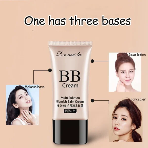 High Coverage Foundation BB Cream Concealer Brighten Facial Contour Primer Base Waterproof Long-Lasting Korean Makeup Cosmetic 2
