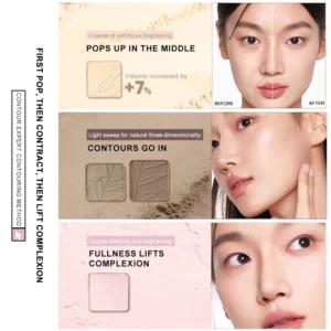 Judydoll Highlighter & Contour Palette, Matte & Shimmer, Sculpt & Define, Natural Finish, Nose & Jawline Contour, Beginner 6