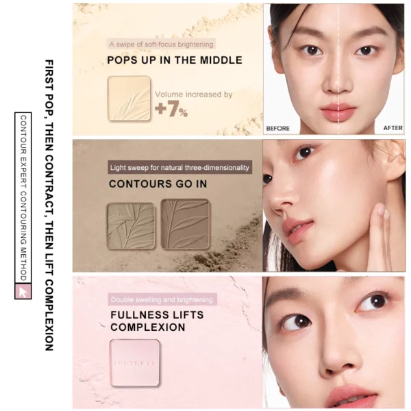 Judydoll Highlighter & Contour Palette, Matte & Shimmer, Sculpt & Define, Natural Finish, Nose & Jawline Contour, Beginner 6
