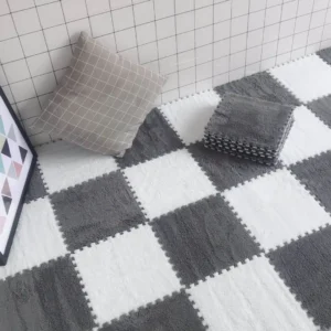 Soft Plush Children's Mat Baby Play Mat Baby Toys Eva Foam Puzzle Carpet In Children's Room Keep Warm Playmat 30*30*1CM 3