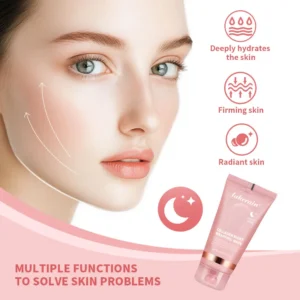 Lakerain Collagen Night Wrapping Mask Elasticity Hydration Care Reduces Sagging & Dullness Hydrolyzed Collagen For Glowing Skin 3