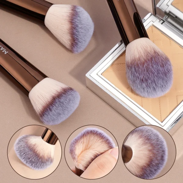 MAANGE 13PCS Makeup Brush Set Foundation Concealer Powder Eyeshadow Blush Brush Kabuki Blending Cosmetic Beauty Tool for Face 5