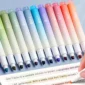 12 Color-changing Highlighters, Soft Color Eye Protection, Smooth Writing Suitable for Highlighting, Hand Accounts, Graffiti 2