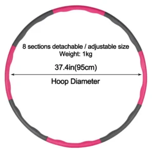 Removable Hula Circle Hoops for Adults Sport Slimming Fitness Equipment Training Ring Circle Adjustable Hoola Hoop for Women 3