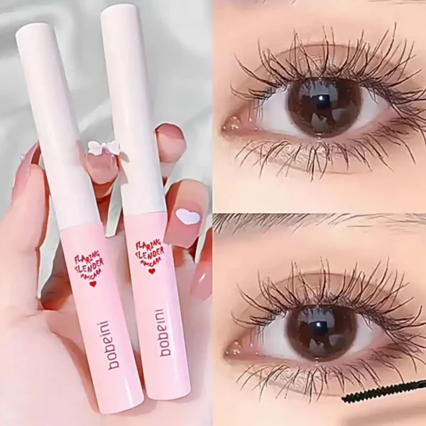 Ultra-fine Mascara Curl Thick Lengthening Eyelash Mascara Waterproof Non-smudge Brown Natural Curling Fine Brush Mascara Makeup 3