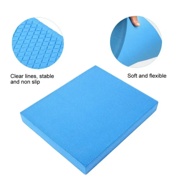 Balance Pad, Non-Slip Foam Mat & Ankles Knee Pad Cushion for Core Balance and Strength Stability Training, Yoga & Fitness 5
