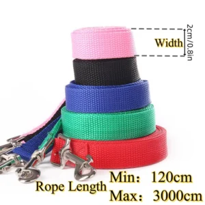 4ft-100ft Nylon Dog Leash Long Leash for Dogs Pet Shop Outdoor Training Extended Control Dog Leashes Pet Accessories All Dogs 5