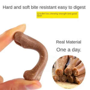Dog Tooth Grinding Stick Pet Snack Puppy Snack Food Treats Chews Dog Oral Hygiene Toy Leather Cowhide Teeth Clean Stick for Dog 5