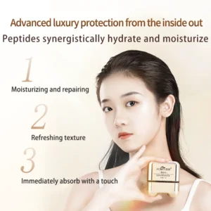 FONCE Male Female Gold Peptide Moisturizing Face Cream Multiple Plant Essence Facial Care Refreshing 50g 2