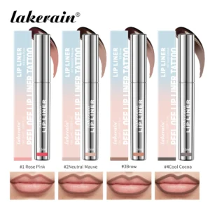 Highly Pigmented Lip Liner Tattoo Matte Peel Off Enhance Lip Liner Lasting Lip Stain Waterproof 4Colors Transfer-proof Lipstic