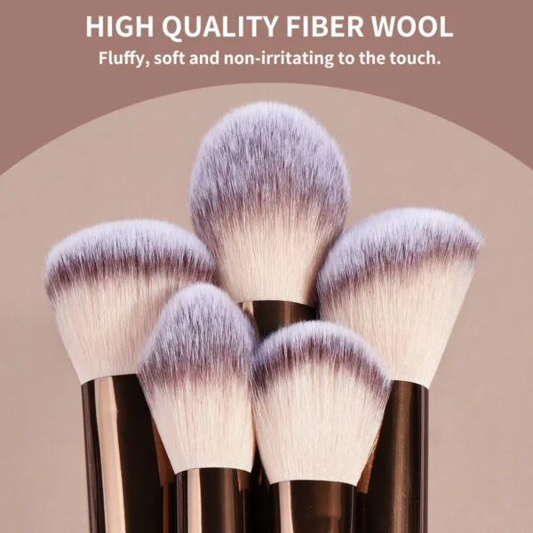 MAANGE 13PCS Makeup Brush Set Foundation Concealer Powder Eyeshadow Blush Brush Kabuki Blending Cosmetic Beauty Tool for Face 4