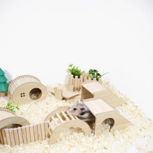 S/M/L Hamster Climbing Ladder Wooden Bridge for Guinea Pigs Rats Small Animals Toys Cage Decor Accessories Szczury Akcesoria 2