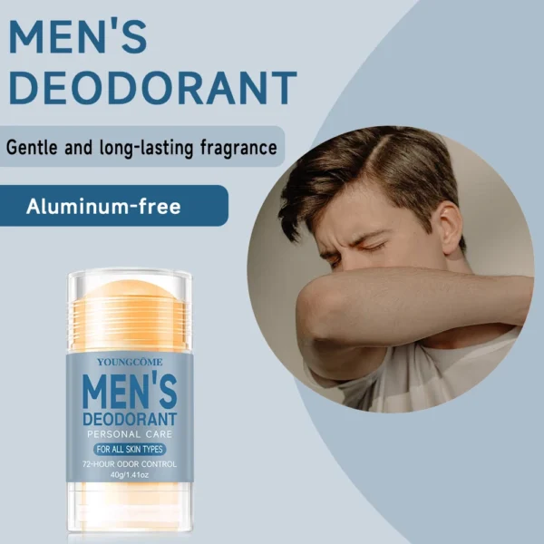 2PCS 40g Mens Refreshing Fragrant Body Lotion - Long-Lasting Deodorizing,Anti-Sweating, and Moisture Control for Hot Summer Days 5