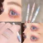 Cute Bear Liquid Eyeliner Lying Silkworm Eyelash Pen Matte White Pink Ultra-fine Color Eye Liner Pen Waterproof Eyes Makeup Pen 2