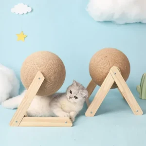 Cat Scratching Ball Toy Kitten Sisal Rope Ball Board Grinding Paws Toy Cats Scratcher Wear-resistant Pet Furniture Supplies 2