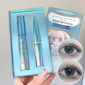 Fiber base mascara case is waterproof, thin and long, not easy to smudging and lengthening Long natural curling