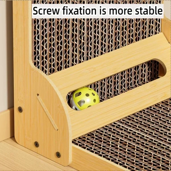 Cat Scratching Board L-shaped Detachable Wooden Wear Resistant and Scratch Resistant Grinding Claw Toy Furniture Protector CAT 5