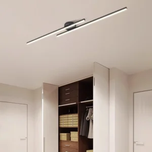 Long Aluminium LED Ceiling Light Modern Creative Design Ceiling Lamp Indoor Lighting Fixture Hallway Balcony Aisle Office Lustre 2