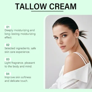 Beef Tallow Face Cream Anti Aging Fine Lines Deep Moisturizing Soothing Repair Damaged Day Skin Nourishing Face Body Lotion 60g 5