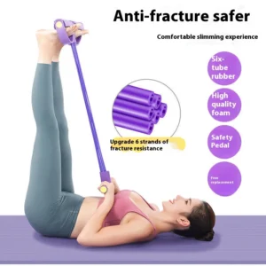 Multifunction Tension Rope Resistance Band Elastic Pedal Puller Leg Stretching Slimming Training Portable Fitness Equipment 4
