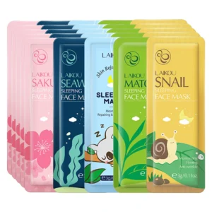 30pcs LAIKOU Sleeping Face Mask Moisturizing Anti-aging Creams Mask No Wash Disposable Facial Mask Skin Care for Beauty 6
