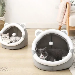Cat Nest House for Cats Cave Cat Bed Kennel Cats Four Seasons Universal Semi-Closed Cute and Comfortable Cat Nest  Kittens Cave 3