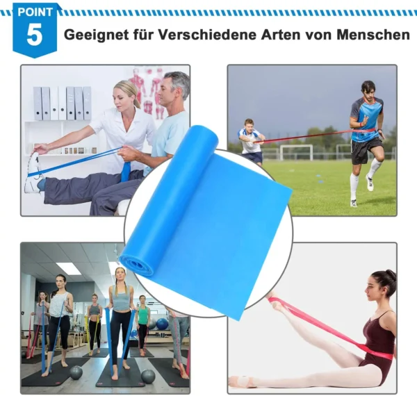 Elastic Fitness Bands 3Pcs Resistance Bands Elastic Fitness Tapes Yoga Pilates Crossfit Stretching Muscular Work Out Equipment 6