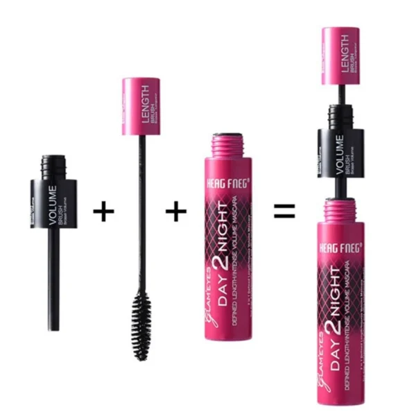Black Curled Lashes Mascara Lengthens Eyelashes Extra Volume Long Lasting Waterproof Natural Quick Drying Lashes Female Makeup 5