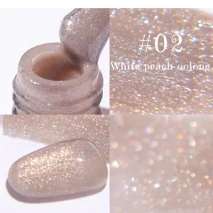 1-3pcs PSK Pink Nails Spring White Peach Oolong 3 Color Series Gel Nail Polish 2025 Youth Super Glitter Nail Art Nail Supplies 4