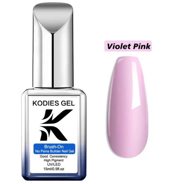 KODIES GEL Builder Nail Gel Polish In A Bottle 15ML Semi Permanent UV Pink Biabs Building Construction Gel for Extension Nailart 6