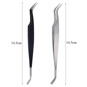 Tick Removal Tool for Pets Stainless Steel Pet Flea Removal Tool 2-in-1 Tick Removal Tool Professional Tick Removal Tweezers Dog 2